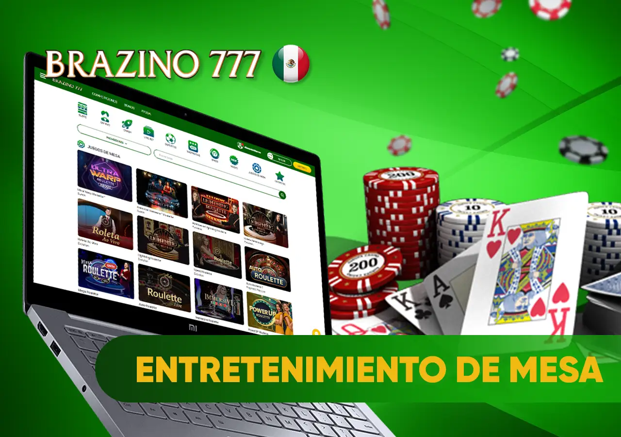 Juega tus juegos de mesa favoritos en línea con el casino Brazino777