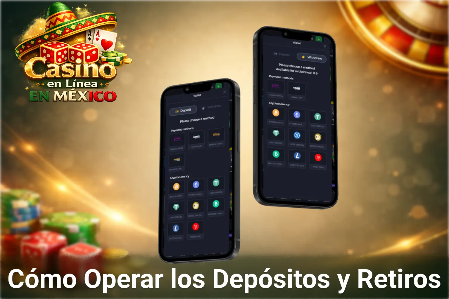 Cómo operar depósitos y retiros en casinos online de México de forma segura