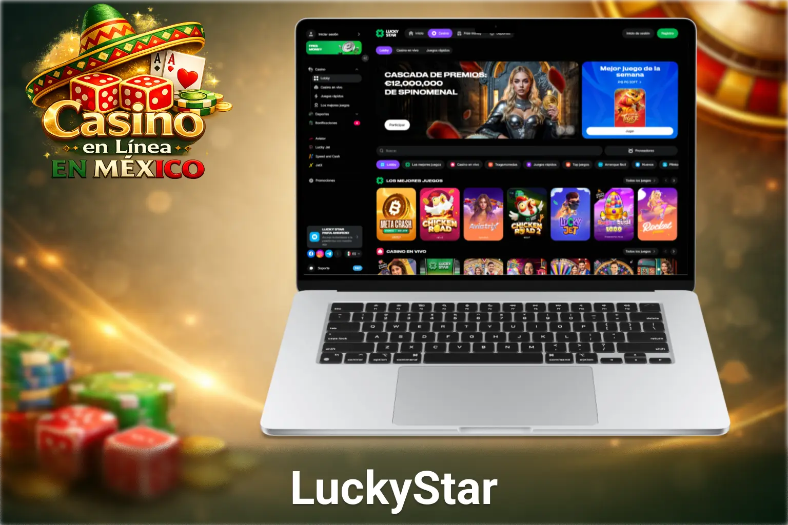 LuckyStar casino en línea en México con juegos exclusivos, promociones activas y experiencia moderna