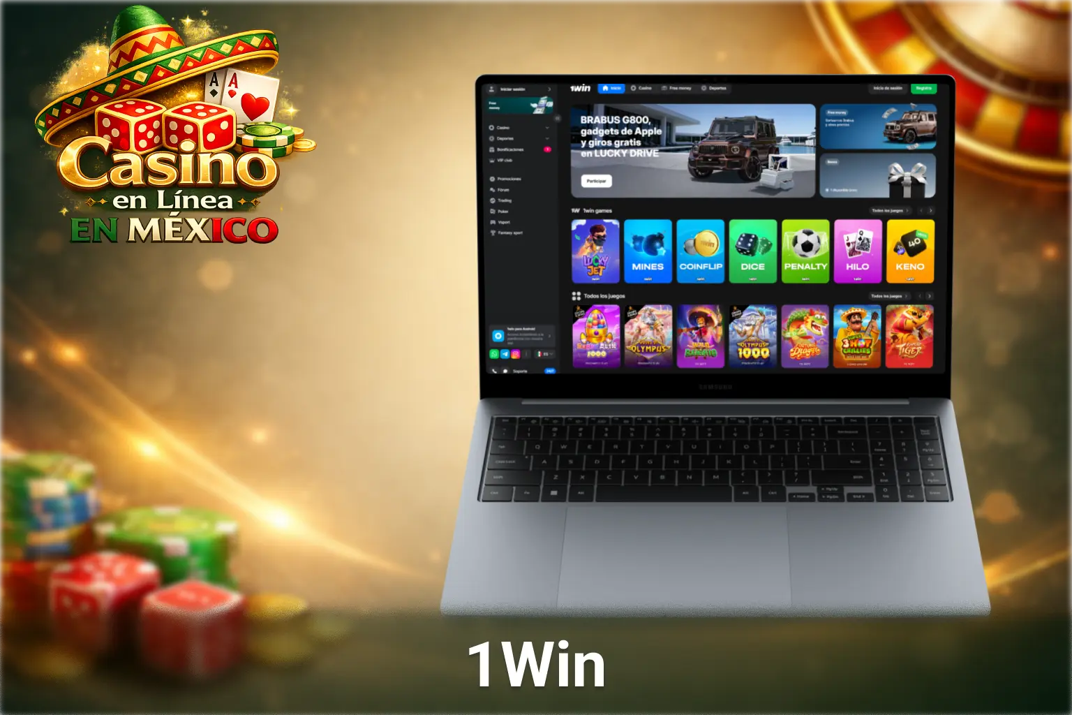 Plataforma 1Win en México con casino online moderno, juegos instantáneos y amplia oferta de entretenimiento